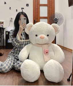 White Teddy Bears in HCM city Vietnam