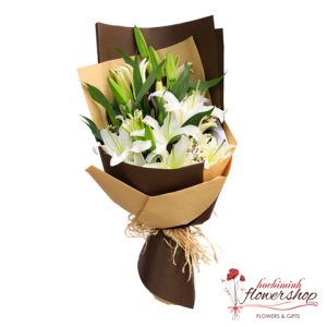 Bouquet of lily arrangements