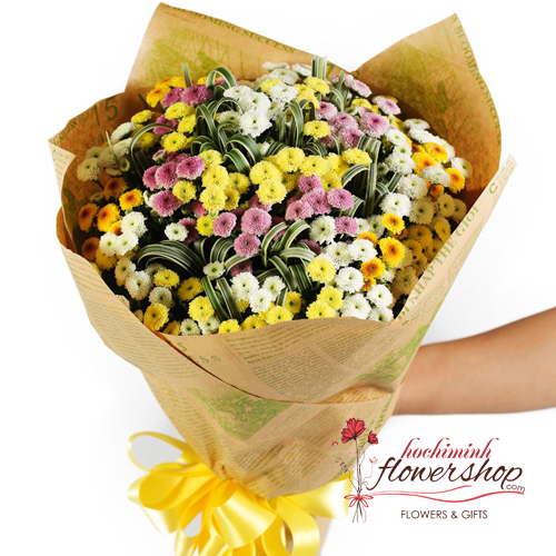 calimero daisy bouquet in hochiminh