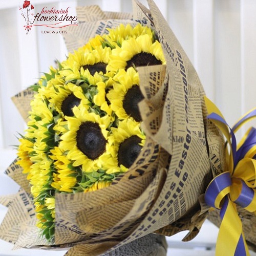 Cheerfully sunflowers