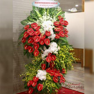 Congratulation flowers free delivery to Hochiminh