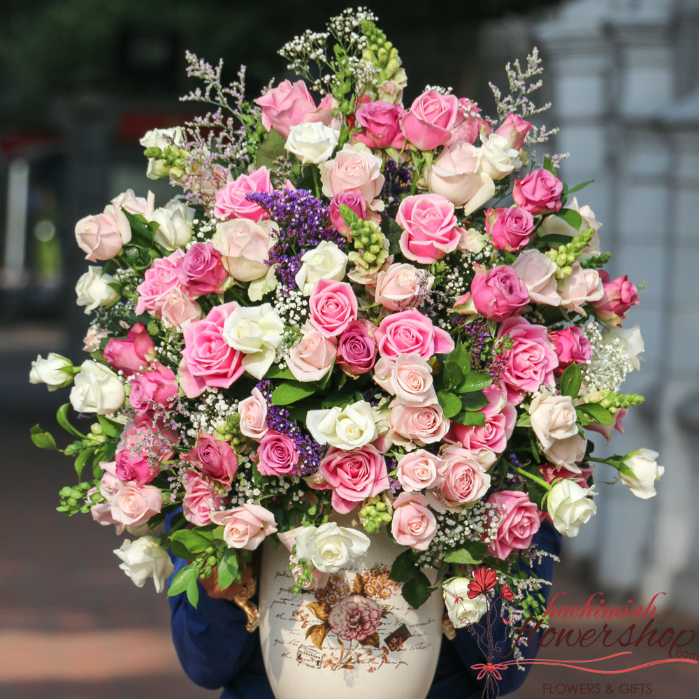 free delivery happy birthday with flowers to hochiminh city vietnam