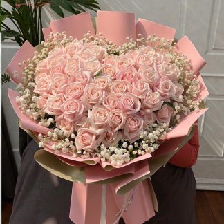 pink rose in hochiminh flower shop