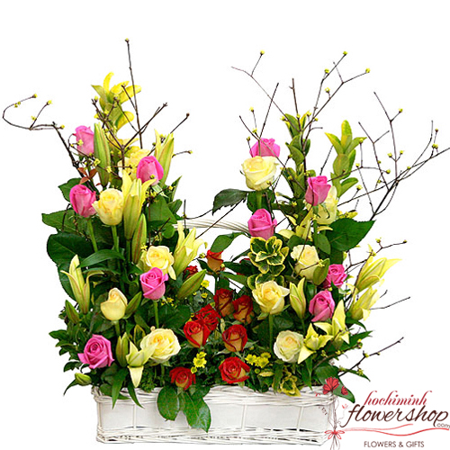 hochiminh city birthday flowers and wishes