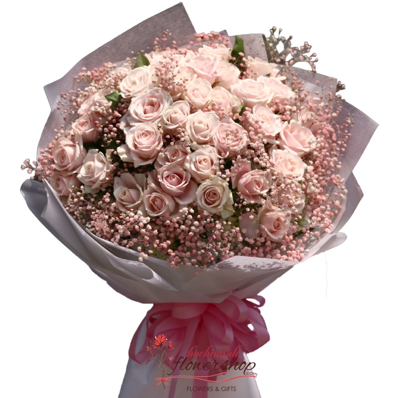 love flowers with pink rose