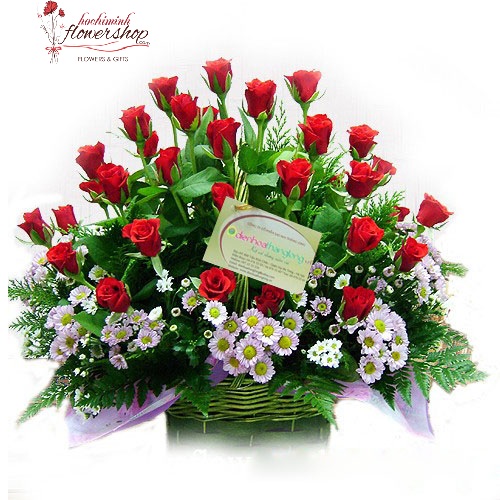 loving flowers for girlfriend in hcm city