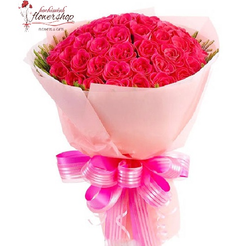 Pink roses bouquet for my love