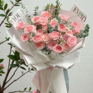 pink rose bouquet delivery sameday