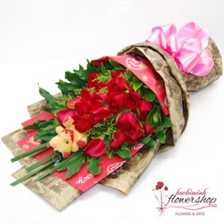 Red roses bouquet delivery in Hochiminh