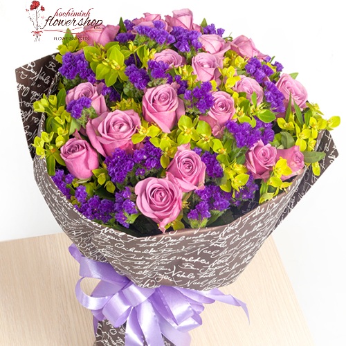 order online romantic love flowers in hochiminh