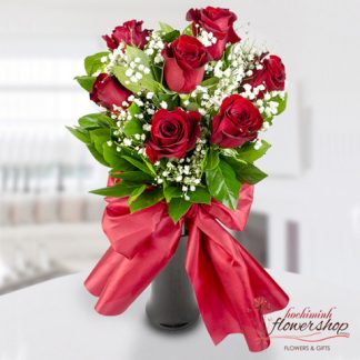 Send flowers in vase to girlfriend