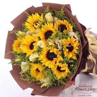 Sunflower bouquet deliver to Hochiminh