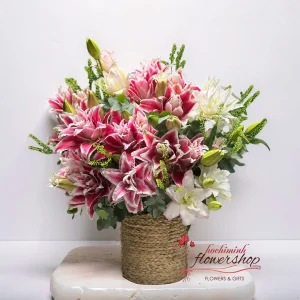Lily Flower Basket in Ho Chi Minh city